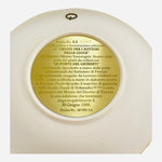 Studio Dante Cristo Fra I Dottori Alabaster Plate Ghiberti Doors Italy 8.5" NIB