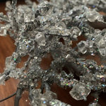 Silver Glitter Frosted Eucalyptus 19" Door Wreath Christmas Holiday Decor