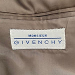 GIVENCHY Brown Black 2 Button Front Slim Dress Blazer Suit Jacket Sz 40R EXC