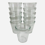 Lot of 11 Small Glass Jars 6oz Craft Storage Container Repurpose VG