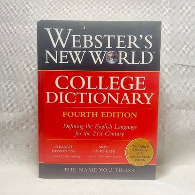Webster's New World College Dictionary 4th Edition Indexed 160000 Entries Good+