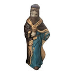 World Bazaar Crown 11pc Porcelain Nativity Set Wood Base Wise Men Mary Jesus