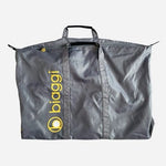 Biaggi Leggero Grey Foldable Carry-On Nylon Weekender Bag Very Good