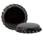 Black Crown Bottle Caps 26mm Pry Off 144 Pack Oxygen Scavenger Liner New