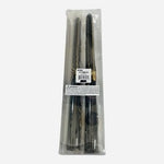 At Home 10 Inch Black Taper Candles with Gold Spider Set of 2 Halloween NIP