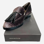 Vince Camuto Geralin Velvet Tassel Loafers Women's 6/36 Grayish Purple NIB