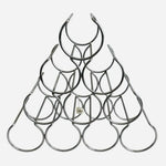 Crate & Barrel Arc Metal Wine Rack Tabletop 10Bottle Holder Free Standing Silver