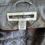 Kristen Blake Women’s Hooded Jacket Parka Raincoat Grey Size M Excellent