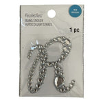 Recollections Bling Sticker Letter R Rhinestone Monogram Initial New 2.25 in