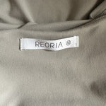 REORIA Women's Sleeveless High Neck Racerback Thong Bodysuit Grey XS Exc Cond