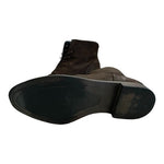 ZARA Black Tag Brown Nubuck Leather Mens Lace-Up Boots Size 7 US