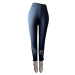NUX Jazzercise Womens Leggings S Black High Waisted Hollow Out Compression EXC