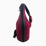 Caddy-O Wine Champagne Bottle Carrier Tote Cooler Black Shoulder Bag