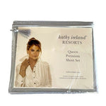 Kathy Ireland Resorts Gray Queen Premium Microfiber Sheet Set 4 Piece NIB