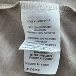 A'REVE Womens Asymmetrical Cardigan L Beige Lace Hook Front Open Duster Jacket