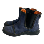 TCHOCO Blue Suede Chelsea Ankle Boots Women’s Sneakers Booties Size 6