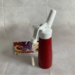 Vintage ISI Whipper Cream Dispenser 0.5L Aluminum Red Austria Dessert Foam Maker