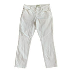 Lucky Brand Lolita White Cotton Denim Straight Fit Capri Jeans Womens Sz 8/29 VG