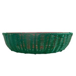 Ciroa Hello Summer Watermelon Slice Resin Wicker Serving Basket 17x9" NWT Rare