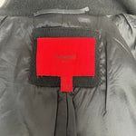 MANGO Black Lightweight Jacket Women’s Zip Front Coat Size M Pre-Loved Peacoat