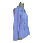 Columbia Purple Long Sleeve Hiking Shirt Womens M Button Front Omni Shade VG