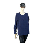 Women's Purple Running Sweatshirt Size L Athletic Top Rayon Polyester Spandex VG