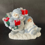Encore Snow Buddies All For Me Santa Snowman Figurine 2000 Christmas Decor VNTG