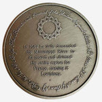 Vintage Pewter Coin La Salle Mississippi River Louisiana France Franklin Mint VG