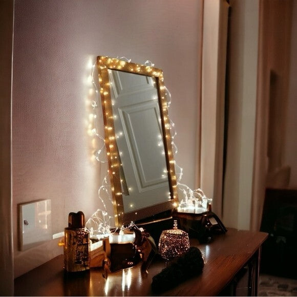 Apothecary & Company Micro LED String Lights 10ft Battery Powered White NIB