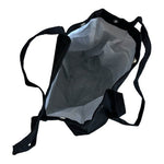 Black Corduroy Canvas Tote Bag Shopper Travel Handbag “You Need This One” NWOT
