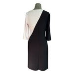 Joseph Ribkoff Floral Lace Silky Knit Stretch Sheath Midi Dress Size 10 EXC