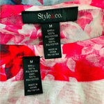 STYLE & CO Womens Cami Top & Duster Set M Illusive Vision Floral Multicolor 2pc