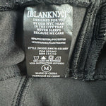 BlankNYC Anthropologie Black Velvet Moto Jacket M Zip Front Biker Crushed