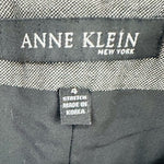 Anne Klein Women's High Waisted Wide Leg Sailor Wool Pants 4 Grey Flat Front VG