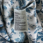 NWT Women’s Dress H&M White Blue Floral Dress Cold Shoulder Knot Sheath Dress