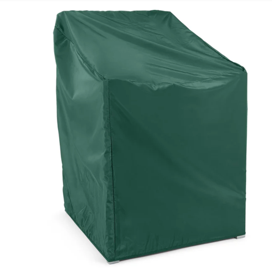 Green High Back Patio Chair Cover Heavy Duty Weatherproof Vinyl Elastic NIP