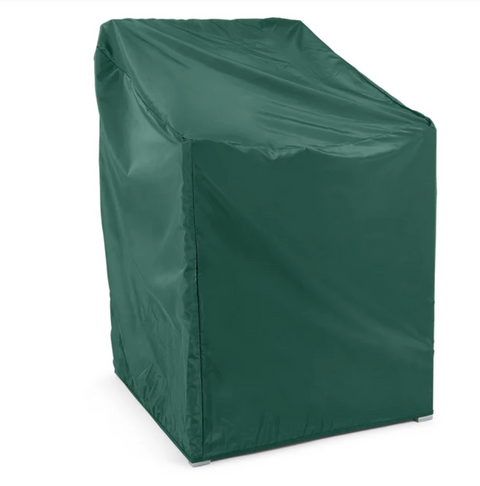 Green High Back Patio Chair Cover Heavy Duty Weatherproof Vinyl Elastic NIP