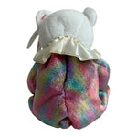 TY Beanie Baby 2001 April Birthday Bear 9" Diamond Nose Multicolored NWT
