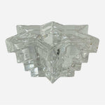 Vintage WMF Crystal Candle Holder Star of David Design 24% Lead Crystal