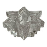 Vintage WMF Crystal Candle Holder Star of David Design 24% Lead Crystal