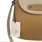 VITTORIA NAPOLI Champagne Cream Leather Handbag NWT Italian Designer Bag