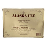Vintage Alaska Ulu Legendary Arctic Knife Stainless Steel Wood Stand NIB