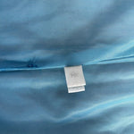 Vintage Light Blue Nylon Snow Overall Ski Jumpsuit Zip Front Size 164 Rare Good