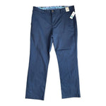 Tommy Bahama Boracay Maritime Dark Blue Cotton Flat Front Chino Tailored S 36x30