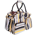 MIIN Striped Pet Carrier Bag Soft Sided Dog Cat Travel Tote Crate Style NWOT