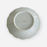 Vintage Japan Porcelain Trinket Dish Good Luck Courting Couple Cupid 4.5" VG
