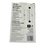 NEW Home Accents 100 Blue Incandescent Mini Lights 20.6' Indoor Outdoor NIB