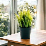 2x IKEA Fejka Artificial Potted Wheat Grass Plant Indoor Outdoor 4" NWT