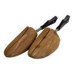 Vintage Wooden Shoe Tree Brown Handle Medium Size 4 Shoe Keeper Travel