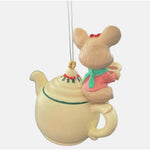 Hallmark 1997 Dad Mom Mice Christmas Ornaments Set of 2 Vintage Resin